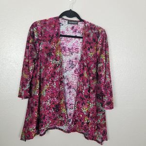 Travel Elements Geometric Print Open Jacket S